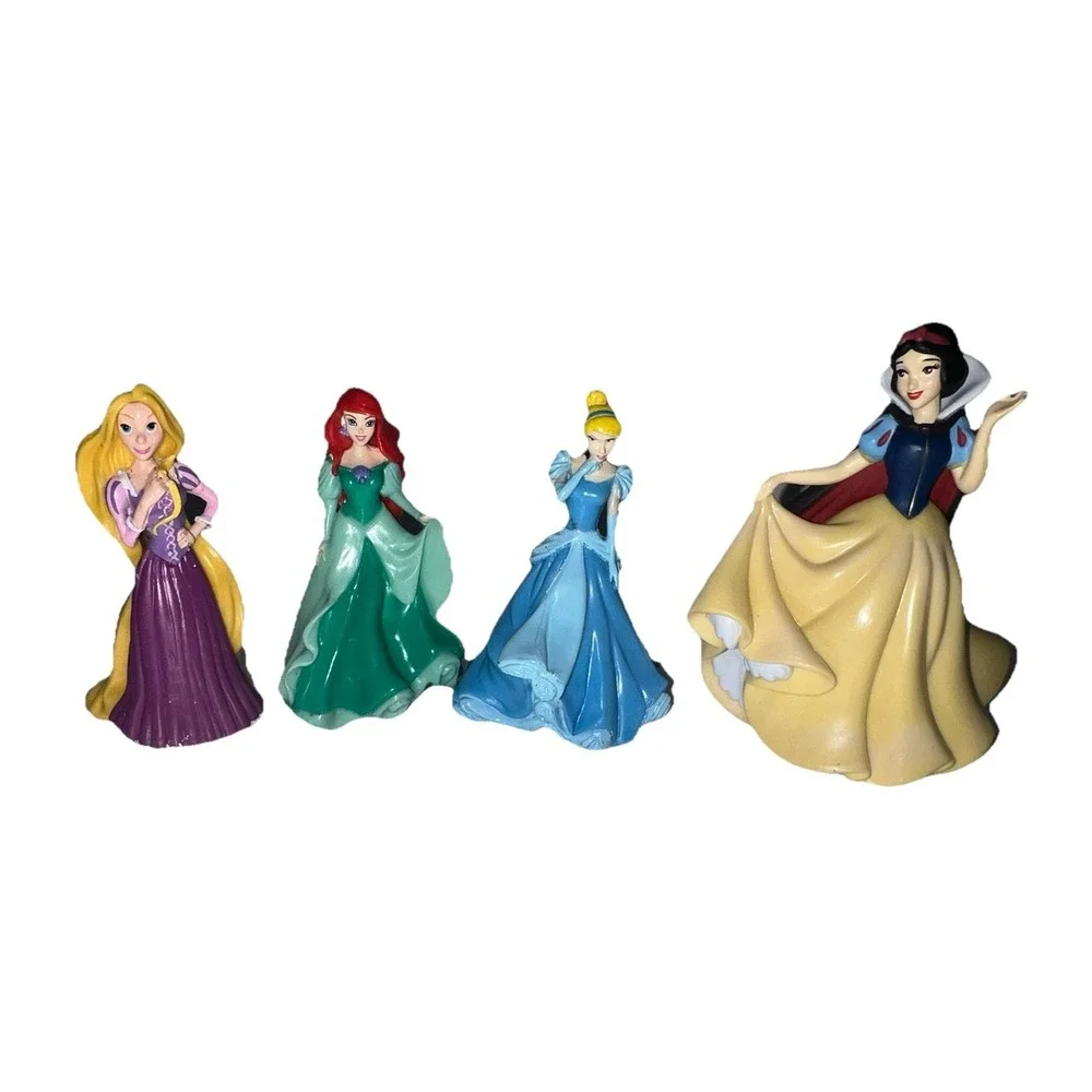 (B30/4)Disney Princess 4Pc Set Figurine Play or Cake Topper